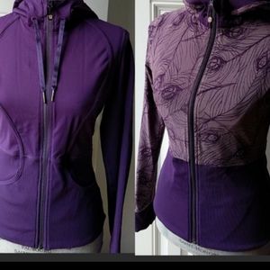 Lululemon Reversible jacket purple peacock…
